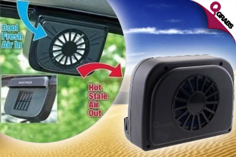 For QR89, Keep your car cool with the Auto Cool Solar Fan (QR210 Value)